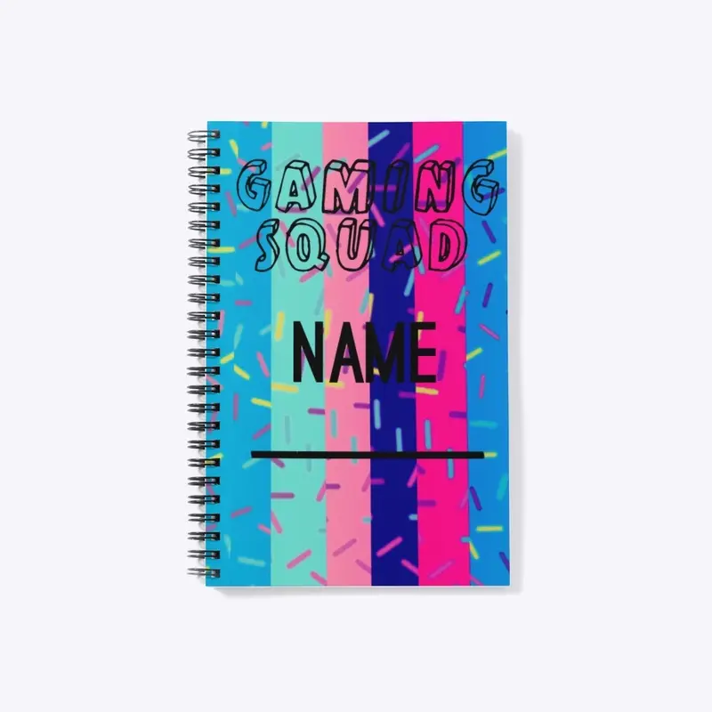 Gorgeous Gamers Sprinkles Notebook